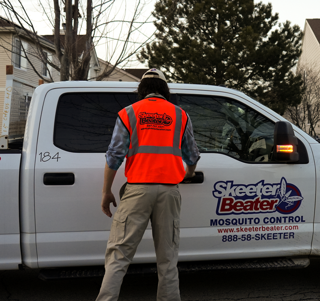 Skeeter Beater Truck and Employee